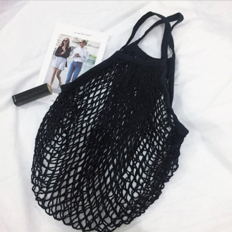Mesh Bags Reusable Cotton Mesh Grocery Bags Shopping Bag Eco Market Bag Vegetable