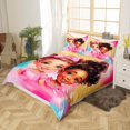 thumbnail image 2 of Black Duvet Cover,Kids Colorful Neon Bedding Set,American Style Comforter Cover, 2 of 6