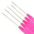 thumbnail image 3 of facefd 5 Pieces Pulling Hook Needle Tools for Micro Ring Hair Extension Tools Hair Extensions Rose Red, 3 of 8