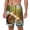 White, variant on Lazy Home Style Guinea Pig pattern Mens Swim Trunks with Compression Liner Stretch Beach Shorts Quick Dry with Zipper Pockets No-Chafing Board Shorts-Large