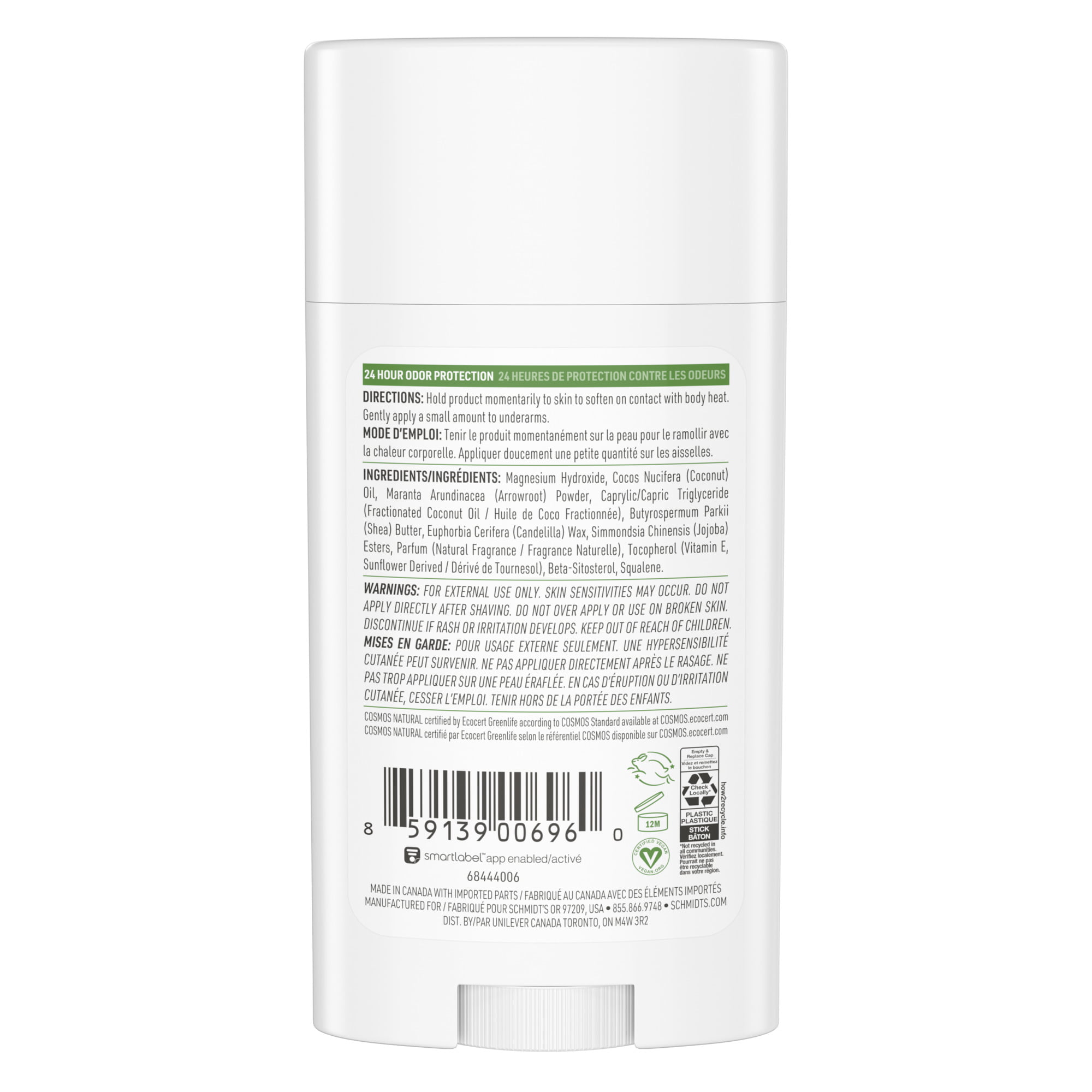 Schmidt's Natural Sensitive Deodorant Stick 2.65 - Walmart.com