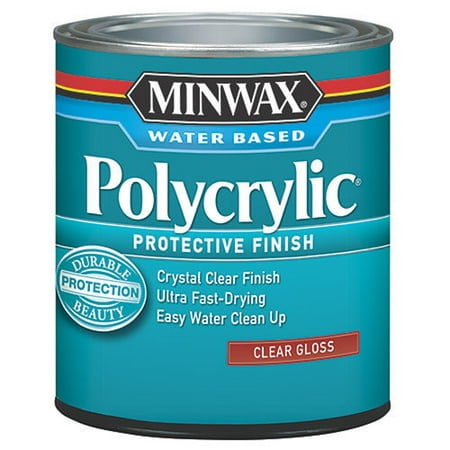 Minwax Polycrylic Protection Finish, Half Pint, (Best Paint Protector Build)