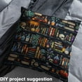 thumbnail image 2 of jejeloiu Gothic Skull Fabric by the Yard 1 Yard,Magical Book Home Decor Fabric by the Yard,Vintage Bookcase Bookshelf Sewing Fabric For Boys Teens,Breathable Home Decor, 2 of 6