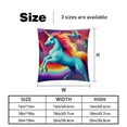 thumbnail image 5 of Robot Unicorn Attack Covers Pillows Set of 2 with Unique Patterns, Throw Pillow Inserts for Bed or Couch, Available in 16x16, 18x18, 20x20 Inches for Any Occasion, 5 of 6