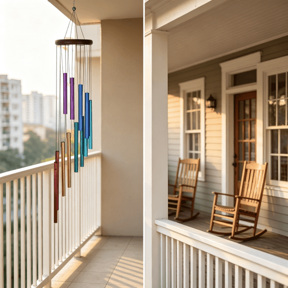 20.5 " Windchimes Outdoors,Outdoor Colorful Wind Chimes for Outside with 12 Aluminum Tubes for Garden Patio Balcony and Home Decor(Color)