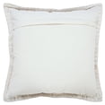 thumbnail image 5 of Laddha Home Designs Handwoven Solid Embroidered Cotton Throw Pillow Cover - 20" - Beige, 5 of 9