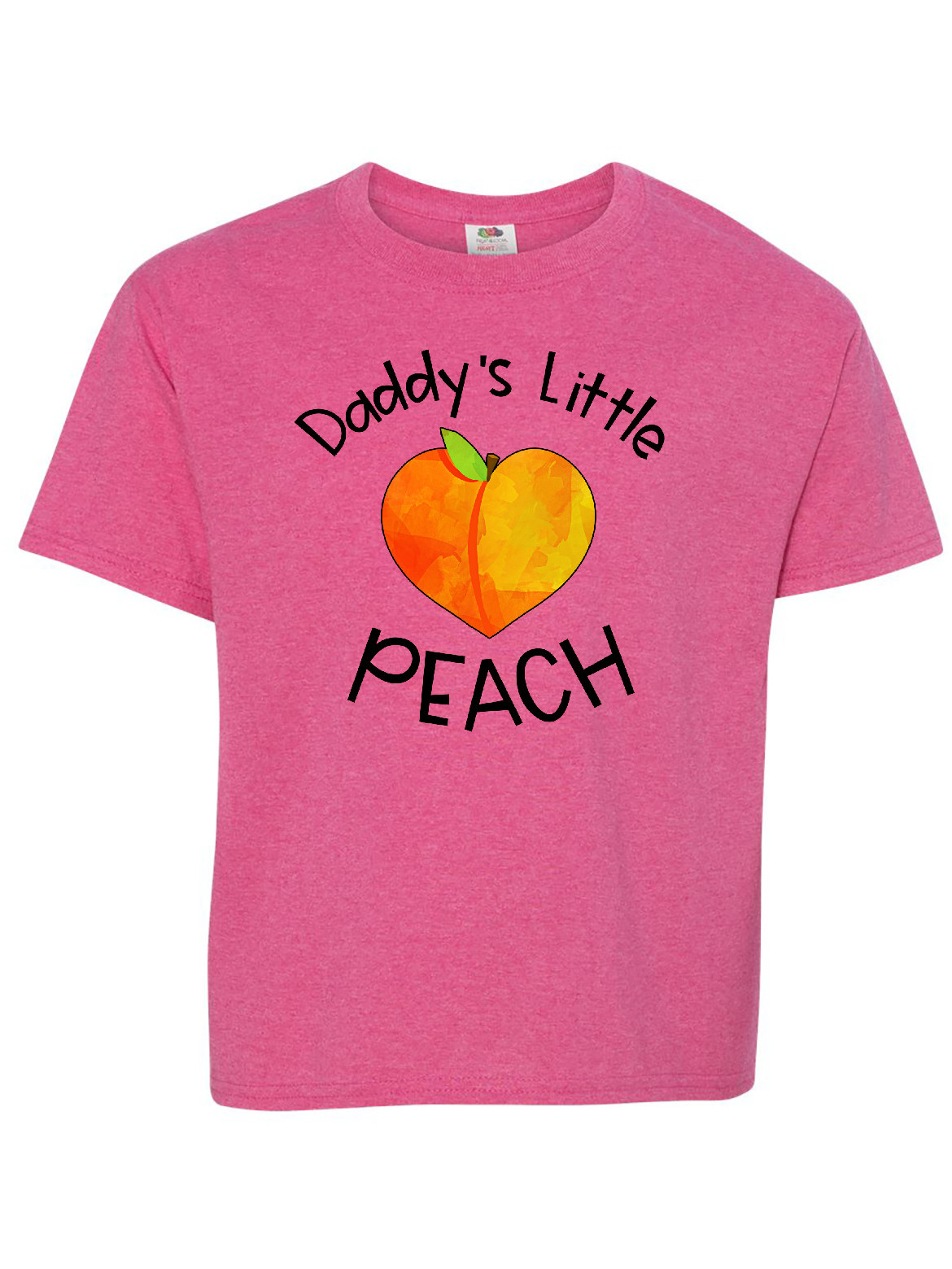 Daddy's Little Peach Cute Peach Heart Youth TShirt