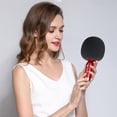 thumbnail image 1 of Usloyux Microphone Extérieur en Liquidation - Microphone Sans Fil pour Cellulaire Chanson Microphone Hi-Fi Audio d'Une Chanson K Trésor en Direct Bluetooth Microphone à Condensateur Sans Fil, Rouge, 1 of 4