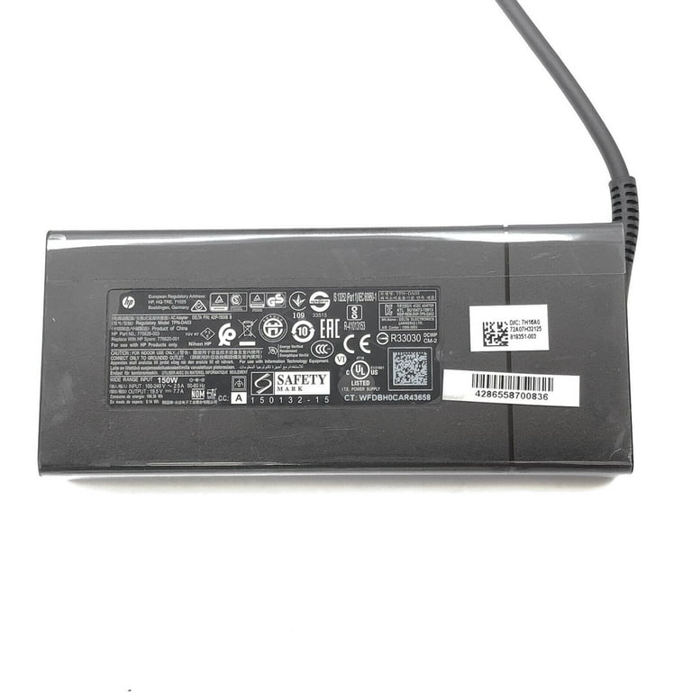 HP AC Adapter 19.5V 7.7A 150W, TPN-CA11 L48757-003, Laptop Charger