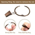 thumbnail image 4 of Unique Bargains Curtain Rings with Clips, 36pack Drapery Curtain Clip Rings, 1 Inch Curtain Clip Rings Hooks (Copper), 4 of 5