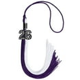 thumbnail image 6 of Endea Graduation Purple/White Graduation Tassel with Black Date Drop, 6 of 10
