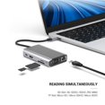 thumbnail image 3 of Convertidor De Concentrador Usb Multifuncional 9 En 1 Red Pd Carga Proyección Vga Transmisión De Imagen 4K Adaptador Usb3.0 Concentrador De Alta Velocidad Para Computadora Tipo C Monstrate EL009668-00, 3 of 6
