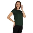 thumbnail image 2 of Inkmeso T-Shirt à Manches Courtes Uni pour Femmes Coupe Régulière Décontractée T-shirts Basiques Doux, 2 of 7