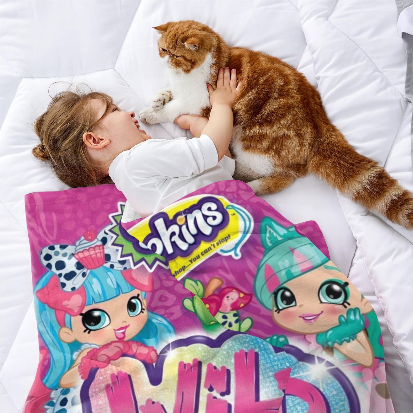 SHOPKINS Throw Blanket Gifts for Fans Lover Girls Boys Women Present Hoodie Him Bed 30"x40"
