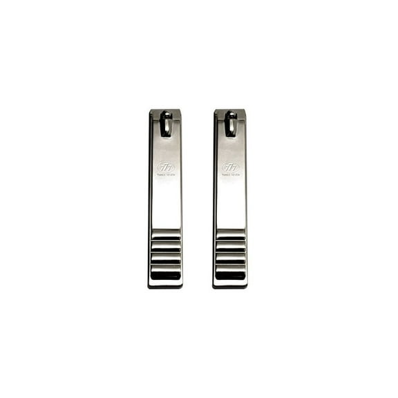 777 Ultra Wide Toe & Nail Clipper Big Mouth 1/8" 3mm wide - Silver (2 pack)