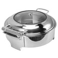 thumbnail image 2 of Acier Inoxydable Plat à Réchaud, Acier Inoxydable Rond Buffet Buffet Restauration Plus Chaud Rond Buffet Restauration Plus Chaud Fiabilité Ultime, 2 of 7
