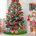 thumbnail image 3 of SKYSONIC St. Patrick's Day Tree Skirt St. Patrick's Day Clover Christmas Tree Skirt for Holiday Party Home Decoration 36 Inch, 3 of 6