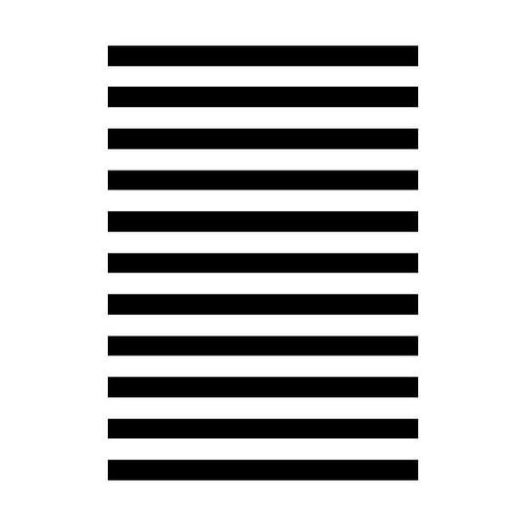 Plastic Patio Rug - Black Cabana Stripe, 108" x 72"