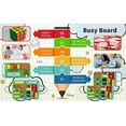 thumbnail image 4 of Busy Board for Toddler Montessori Sensory Toys Educational Learning Activities Board, 4 of 11