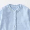 thumbnail image 6 of UAYOTSE Girls Cardigan Sweater Boys Button down Sweaters Long Sleeve Solid Color School Uniform Knit Tops(7-8 Years,I107-Light Blue), 6 of 6