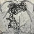 thumbnail image 3 of Sudadera con capucha Y2k para hombre y mujer, nuevo estampado de calavera gótica, sudadera informal de Hip Hop, sudaderas con capucha Retro con personalidad, ropa de calle, 3 of 3