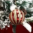 thumbnail image 6 of Fwttom Christmas Balls Ornaments, 6pcs Multiple styles Shatterproof Christmas Ornaments Set, Christmas Shatterproof Ball Xmas Tree Decor for Home Holiday Party, 2.3", 6 of 6