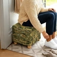 thumbnail image 3 of TSOVTHRID Forest Camo Hunting Print Ottoman Cover Square Stretch Ottoman Slipcover Thick Storage Footrest Stool Covers with Elastic Band Furniture Protector for Pets, 3 of 7
