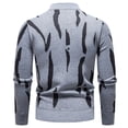 thumbnail image 4 of Hinvhai Men's Wool Blend Crewneck Sweater Argyle Long Sleeve Pullover Sweater for Casual Or Dressy Wear Gray 14(XXXL), 4 of 5