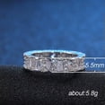 thumbnail image 6 of 5.5mm White Cz Elegant Band Women's White Gold Filled Wedding Engagement Jewelry, 6 of 6