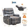 thumbnail image 2 of IdealHouse Power Lift Recliner Chair, Oversized Electric Recliners for Elderly With Heat and Massage, Home Theater Seat With 2 Cup Holders Side, Electric Glider Reclining Single Sofa Chair, 2 of 8