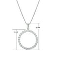 thumbnail image 5 of Unique Moments 1/3 Ct Round Lab Grown Diamond Pendant Necklace in Silver for Women (H-I, SI-I1) 18", 5 of 10
