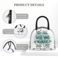 thumbnail image 4 of Disketp Not All Who Wander Are Lost1 Bolsa Térmica para Almuerzo, Lonchera con Abertura Amplia y Gran Capacidad, Organizador Reutilizable para Mujeres, Hombres y Adultos, 4 of 6