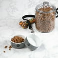 thumbnail image 3 of Bone Dry Ceramic Pet Bowls, Dishwasher Safe, Small Bowl Set, 4.25x2", Gray/Black, 2 Count, 3 of 5