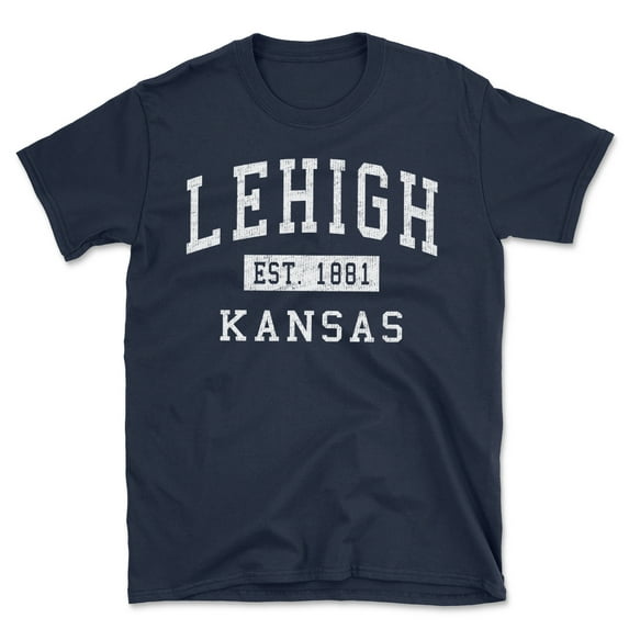 Lehigh Kansas Classic Established Men's Cotton T-Shirt