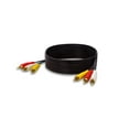 thumbnail image 4 of Cable RCA Video AV 3-Male a 3-Male SatelliteSale 100 pies PVC negro Compuesto, 4 of 8