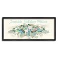 thumbnail image 2 of Seaside Holiday Wishes Beach Coral Seashells Arrangement Coastal Graphic Art Framed Art Print Wall Art, 2 of 5