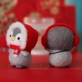 thumbnail image 2 of Unfinished Felt Kit Penguin Wool Needle Felt Kit Package DIY Handmade Doll Toy, 2 of 7