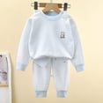 thumbnail image 5 of Baby Boys Girls' 2 Piece Made With Cotton Sleepwear Fall Clothes Tracksuit Sweatsuits Set Back-To-School Outfit Set 90, 5 of 7