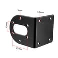 thumbnail image 3 of Soporte de montaje fijo en forma de L para motor de caja de engranaje DC de 37 mm de diámetro Uxcell, 3 of 5