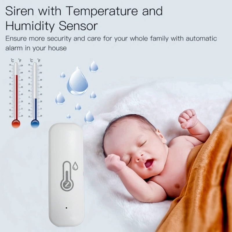 4X Tuya Zigbee Smart Temperature Humidity Sensor Outdoor IP65 Waterproof APP Remote Monitoring and Alerts Smart Home