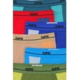 thumbnail image 6 of ToBeInStyle Men's Pack of 6 Cotton Boxer Briefs - Assorted Colors - Medium, 6 of 7