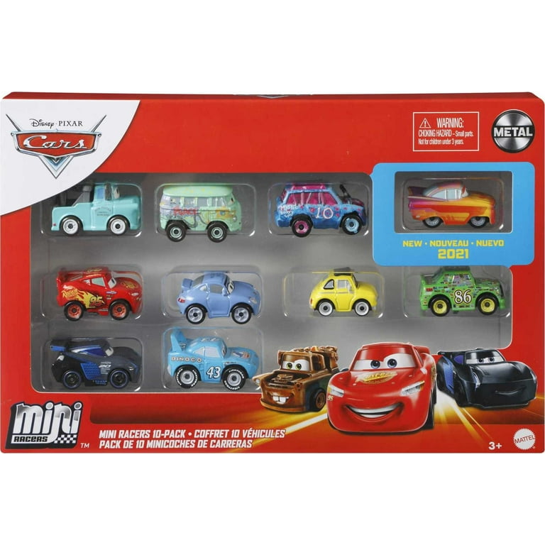 Disney and Pixar Cars Mini Racers 10 Pack of Collectible Vehicles