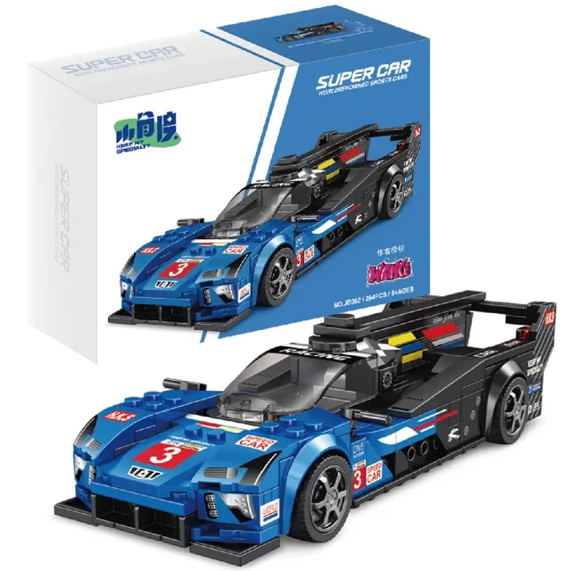 11 Types Speed Champions Car Hypercar Building Blocks MOC Construction Bricks Famous Sport Vehicle Toys Gift For Children Kids,V-Series.R 294pcs,No box bagged