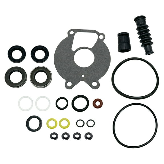 Gearcase Seal Kit Replacement for Mercury Mariner Chrysler Force, 8 9.9 13.5 15 18 20 25 HP - 18-2624, 26-85090A2