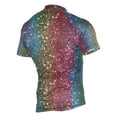 thumbnail image 2 of joogoo Rainbow Glitter Pattern Men's Cycling Jerseys Mountain Bike Short Sleeve Tops S, 2 of 7