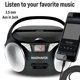 thumbnail image 5 of CD Boombox Magnavox MD6924 portátil con carga superior negra, 5 of 7