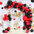 thumbnail image 1 of Ornament & Decor Kit de Arco de Guirnalda de Globos Rojos y Negros - 122 Piezas Globos de Fiesta de látex de confeti Rojo y Negro Compatibles con el día de la Madre Barbacoa Casino, 1 of 5
