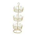 thumbnail image 1 of Zapatero giratorio Macarena organizador de zapatos redondo Metal tres niveles para balcones Oro, 1 of 8
