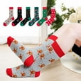 thumbnail image 2 of Christmas Socks, PUTUO Men Funny Colorful Novelty Socks, Xmas Crew Socks Christmas Gifts for Men, 6 Pairs, Size 9-13, 2 of 6