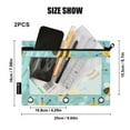 thumbnail image 3 of 2 Pack Pencil Bag 9.84x6.1 Inch 3-Ring Page Turning Folder Zipper Pencil Case Pencil Bag Page Turning File BagLovely Bee, 3 of 6